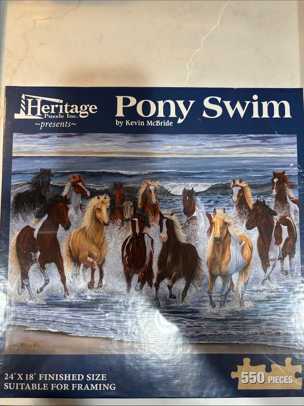 Heritage Pony Swim Puzzle - 550 Piece Jigsaw
